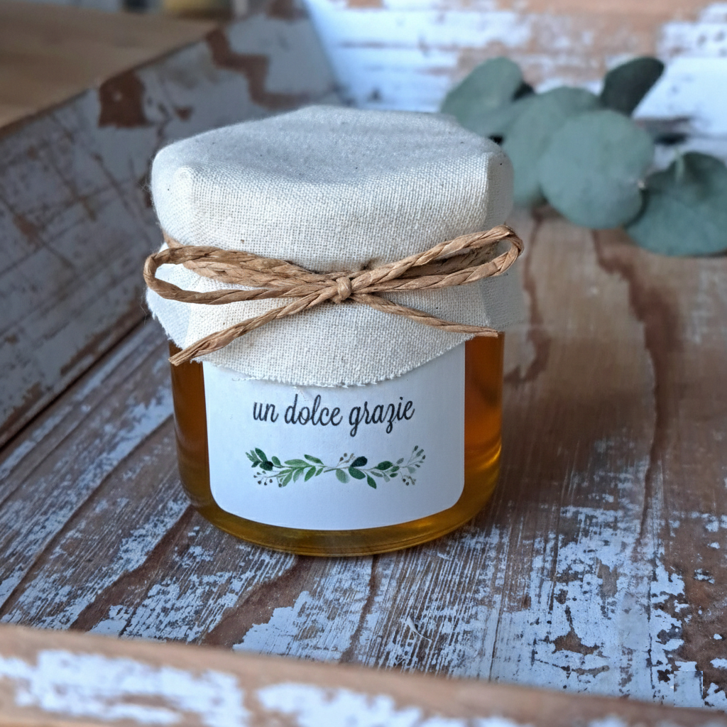 Bomboniera Miele vaso 130 g "Gocce di Natura"