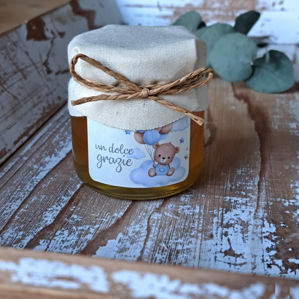 Bomboniera Miele vaso 130 g "Gocce di Natura"